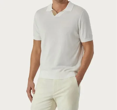 FNJIA Custom Men's Summer for Polo Shirt 100% Cotton Quick Dry Embroidered Solid Color Short Sleeve Knitted Top Fitted Fitness