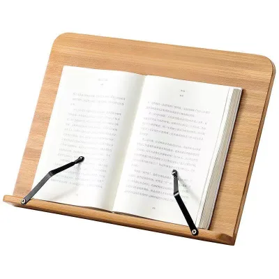 Tailai 2024 Hot Sale Wholesale Adjustable Bamboo Book Holder Book Reading Stand for Learn