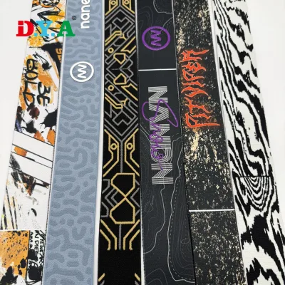 Customized Silicone Backed Non Slip Sublimation Printing Jacquard Elastic Band for Goggle Straps Garments