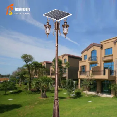 Outdoor European Antique Garden Lights Power Street Lamp Lighting Road Waterproof Modern Poles Led Street Light