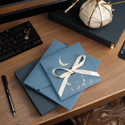 Custom Iridescent Paper Envelope for Mailing Newly Designed Bank Office School Commercial Business Card Postal Box Packing