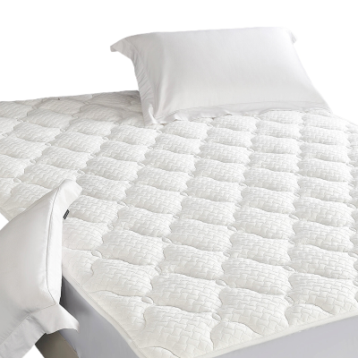 Bedding Quilted Fitted Full Mattress Pad Cooling Breathable Fluffy Soft White Mattress Topper Mattress Protector