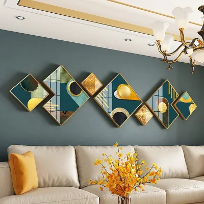Decorative Wall Hanging Pictures 3d Canvas Metal Wall Art Poster Living Room Wall Decorations Home Decor Bedrooms for Room