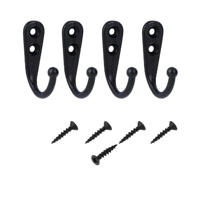 20 Mini Retro Zinc Alloy Coat Robe Hook Multifunctional Single Country Hanger for Bathroom Use for Coat/Backpack/Bag/Towel/Keys