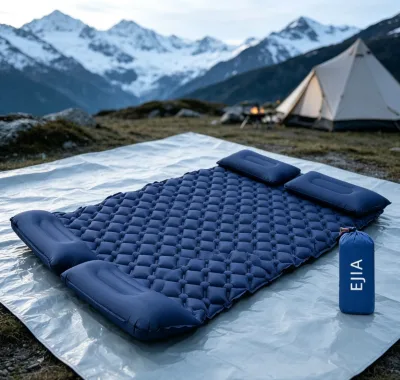Wear Resistant Air Mattress for Rocky Terrain Camping Space Saving Carry Pouch Weekend Outdoor Lovers