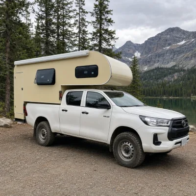 WECARE Lightweight Modern Expedition Bed 4x4 Waterproof Off-Road Hard Side Kei Overland Truck Camper for Pickup on Sale