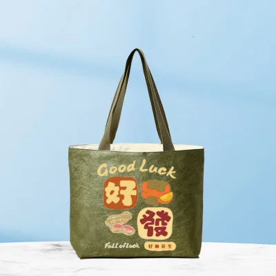Wholesale Large Capacity Crumpled Dupont Tyvek Washed White Kraft Paper Shopping Tote Bag Customized Handle Textile Packaging