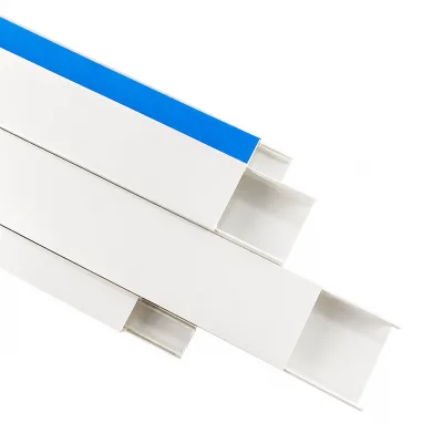 24*14mm/0.94"W*0.55"H 0.7mm Solid Flat Square Cable Trunking Cord Hider UL94 V-0 PVC Cuttable Paintable Tool Free Installation