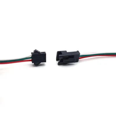 SM3P pair plug-in male bus-pair wiring aerial power plug-in cord 2.54 pitch 3P line single head LED wire