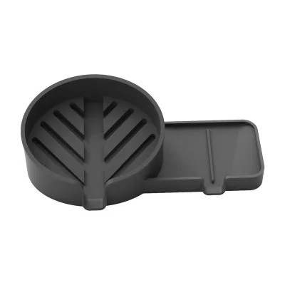 Silicone Sponge Holder For Kitchen Sink With Drain Spout Self Draining Kitchen Soap Tray Bathroom Organizer Sink Caddy