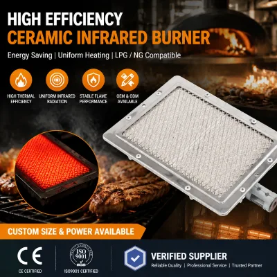 Gas Oven Infrared Ceramic Burner Plate Honeycomb High Temperature Energy Saving Replacement Burner Shawarma Pizza Hotel Outdoor