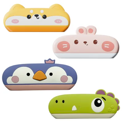 Children Cartoon Harmonica Mouth Organ Early Development Musical Instruments Toy for Baby Dog Rabbit Dinosaur Penguin