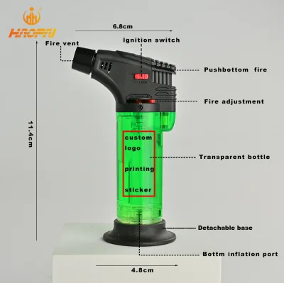 Classic Design Gas Torch Lighter Windproof Torch Lighter with Custom Logo Factory Price for Camping