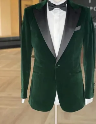 Fit Coat Pant Wedding Men Blazer Suits New Design Wedding Suit for Man High Quality Slim Casual Velvet Mens Suits Business