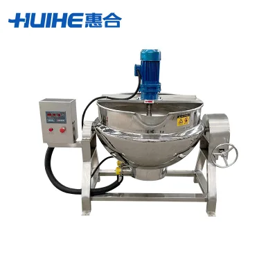 Electric Automatic Tilting Jacketed Kettle/Industrial Red Bean Paste Milk Sugar Chili Sauce Tomato Paste Jam Cooking Kettle