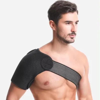 Wholesale Custom Adjustable Lightweight Soft Breathable Arm Shoulder Support Brace for Weight Lifting Sports Neoprene Strap