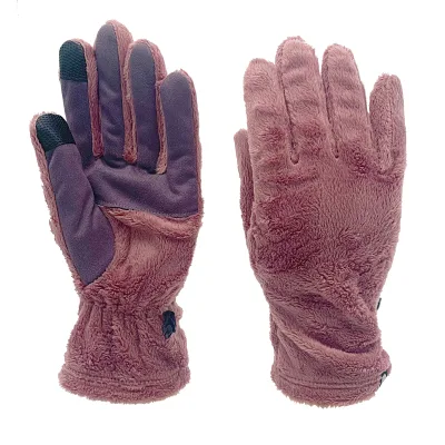 Children Rabbit Fur Gloves 3M Thinsulate Lined Wool Gloves Warm Mitten