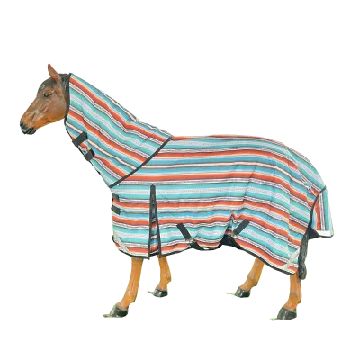 2023 New Style 5000+ Ripstop Waterproof Striped Medium Weight Horse Blankets with Custom logo Service