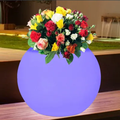 illuminated flower pot floor light