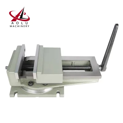Declinable Milling Machine Vise QBK125L Tilting Machine Vise 125mm for CNC Milling Machine