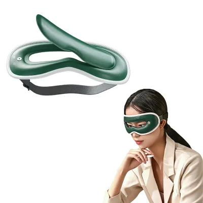 Open View with Windows Eye Massager Heating & Vibration Smart Visual Technology Eye Care Mask 1000mAh Built-In Battery