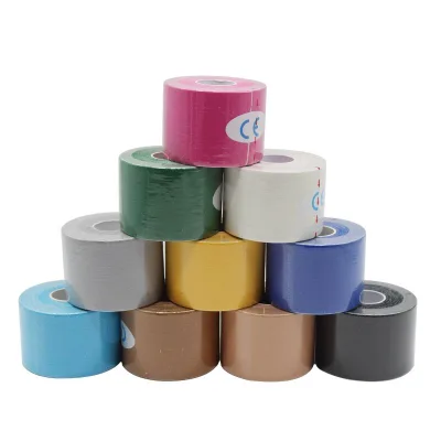 Muscle Sports Kinesiology Tape for Athletes Kintape Roll Cotton Elastic Adhesive Muscle Coloured Bandage Kinesiology Tape