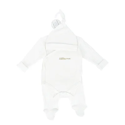 New Cross-border Baby Pure Cotton Brushed Long-sleeve Clothing Set Infant Jumpsuit Three-piece Crawling Suit for All Season