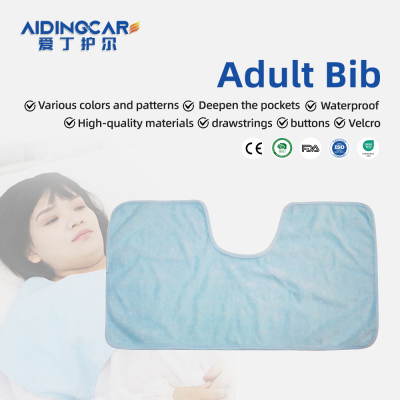Aidingcare Adjustable Adult Bib Terry Back Feeding Bibs