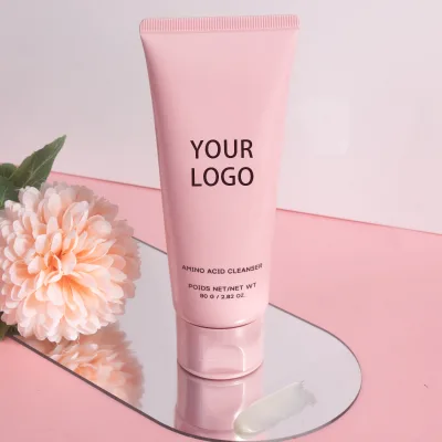 Hydrating Facial Cleanser Private Label for Sensitive Skin and Acne Makeup Removing Amino Acid Cleansing Mousse Face Cleanser