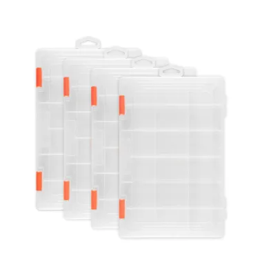 Tackle Boxes, Plastic Box, Plastic Storage Organizer Box with Removable Dividers - Fishing Tackle Storage