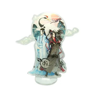 Acrylic Display Stand with Embossing Label Option Private Order Personalized Anime Design Eco-Friendly Material CNC Cutting