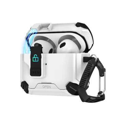 For Airpods Pro 3 Creative Pop-up Magnetic Lock Anti-Drop Earphone Protective Case Cover for AirPods 4 Pro 2