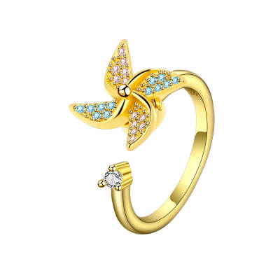 Ins Style Design Sense Niche Ring Diamond Opening Women's Fashion Ring