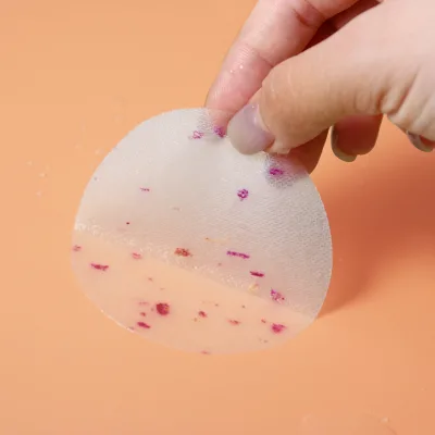 Eco-friendly Freeze-Dried Gel Rose Facial Cotton Pads Viscose Toner Pads