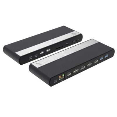 High quality 17 in 1 Triple 4K USB Type-C and USB Type-A Docking Station with Displaylink and Power Delivery