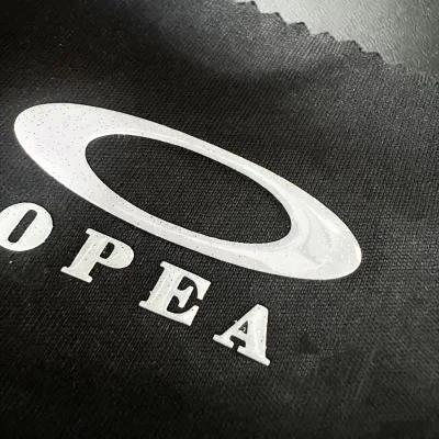 3D Glossy Silicone Iron-On Patches Custom Brand Name Heat Press Transfer Labels for Clothing