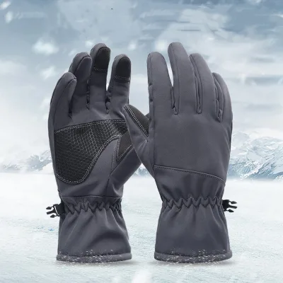 Factory Selling Outdoor Sports Winter Warm Gloves Ski Waterproof Windproof Gloves With Fleece Riding TelefingersGloves
