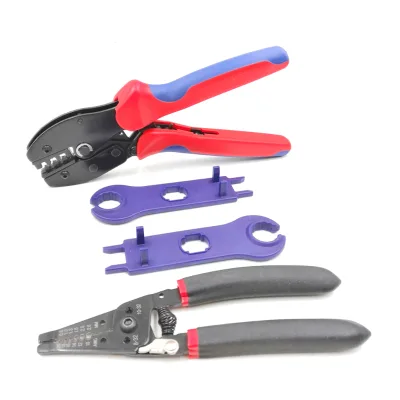 KIT-2546BS  Solar PV Crimper Multifunctional Solar Crimping Cutting Stripping Tool Kit Tool Set