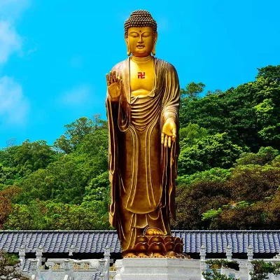 Outdoor Decoration Metal Religious Buddhist Sculpture Sitting Meditating Buddha Statues Large Bronze Buddha Statue