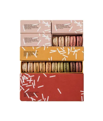 Factory Price Paper Food Packaging Boxes Luxury Macaroon Cookie Custom Food Box for Dessert