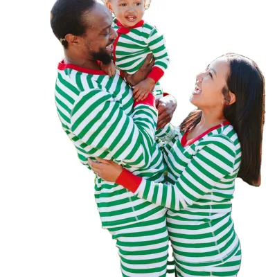 Christmas Pjs Bamboo Cotton Sustainable Family Pajama Sleeping Nightwe for Kids Mommy and Me Pyjamas Children Christmas Jammies