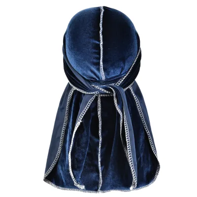 Custom Premium Quality Velvet Durag Headwear for Men