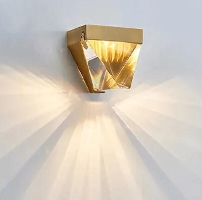 Newly Launched China's Best Unique Customized Sunshade Triangle LED Wall Lamp Decoration Building Wholesale Atmosphere