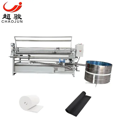 Chaojun CJ-170B Alignment Vertical Diagonal Textile Cloth Rolling Machine Length Meter Automatic Stainless Steel Drum 0.75kW