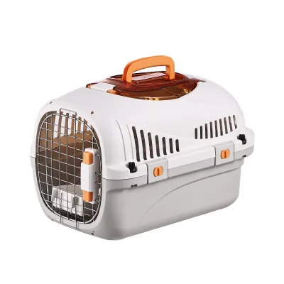 Custom Large Plastic Air Box for Pets Cat Dog Car Cage with Button Closure Solid Pattern Direct From Factory Molding Processing
