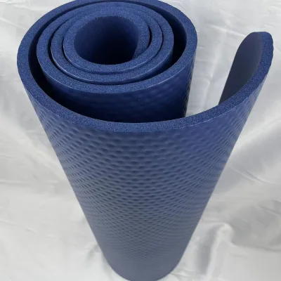 Custom Printed Mat De Yoga Nbr Blue Earthing Yoga Mat