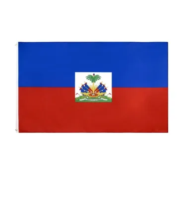 Hannuo Popular Custom Printing Haiti Flag Big Size 90*150cm Haitian Countries Flags