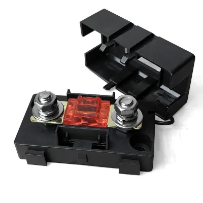 Mini-ANL/MIDI Inline Plastic Fuse Holder with Cover and Bolt-Down Studs High Breaking Capacity Automotive Fuse Link