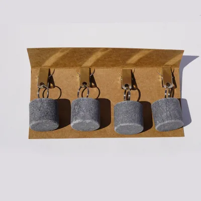 Natural Stone Granite Marble Small Cylinder Grey Nordic Style JINXING Brand DC54 Tablecloth Pendants Weights Table Cover Clips