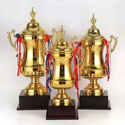 Factory Direct Sale High Quality European Cup Metal Trophy Luxury Award Champions League Trophy